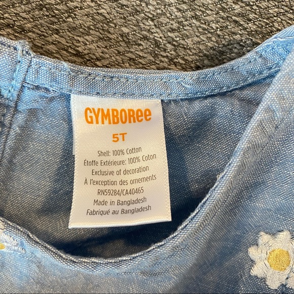 Gymboree Girl’s Embroidered Chambray Dress - Picture 3 of 6
